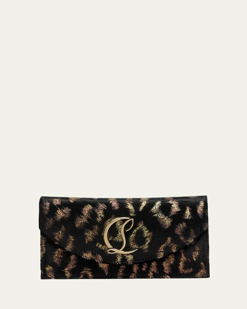 Loubi54 Shimmering Velvet Clutch Bag